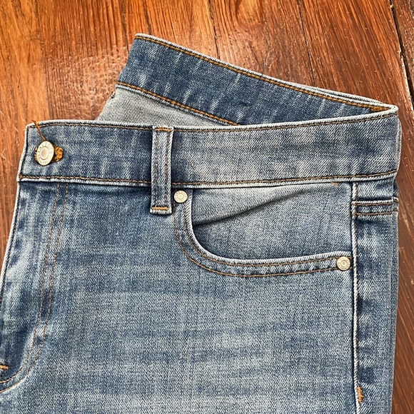 Talbots Flawless Floral Embroidery Girlfriend Jeans - Picture 5 of 8